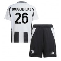 Maglia Calcio Juventus Douglas Luiz #26 Prima Divisa Bambino 2024-25 Manica Corta (+ pantaloncini)